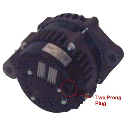 PART # ALT-1014 Delco #19020606 7 SI Alternator 12 Volt 70 AMP - Two Prong Plug Out Back